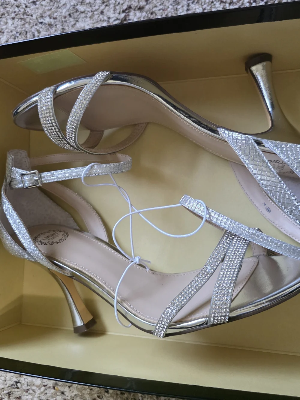 IM Vanny Silver Strappy Heeled Sandals